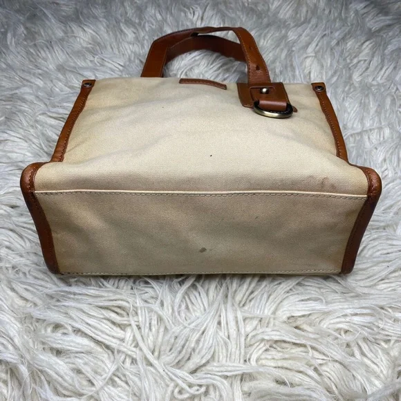 BURBERRY Tote Bag Canvas Beige Authentic - Picture 5 of 16